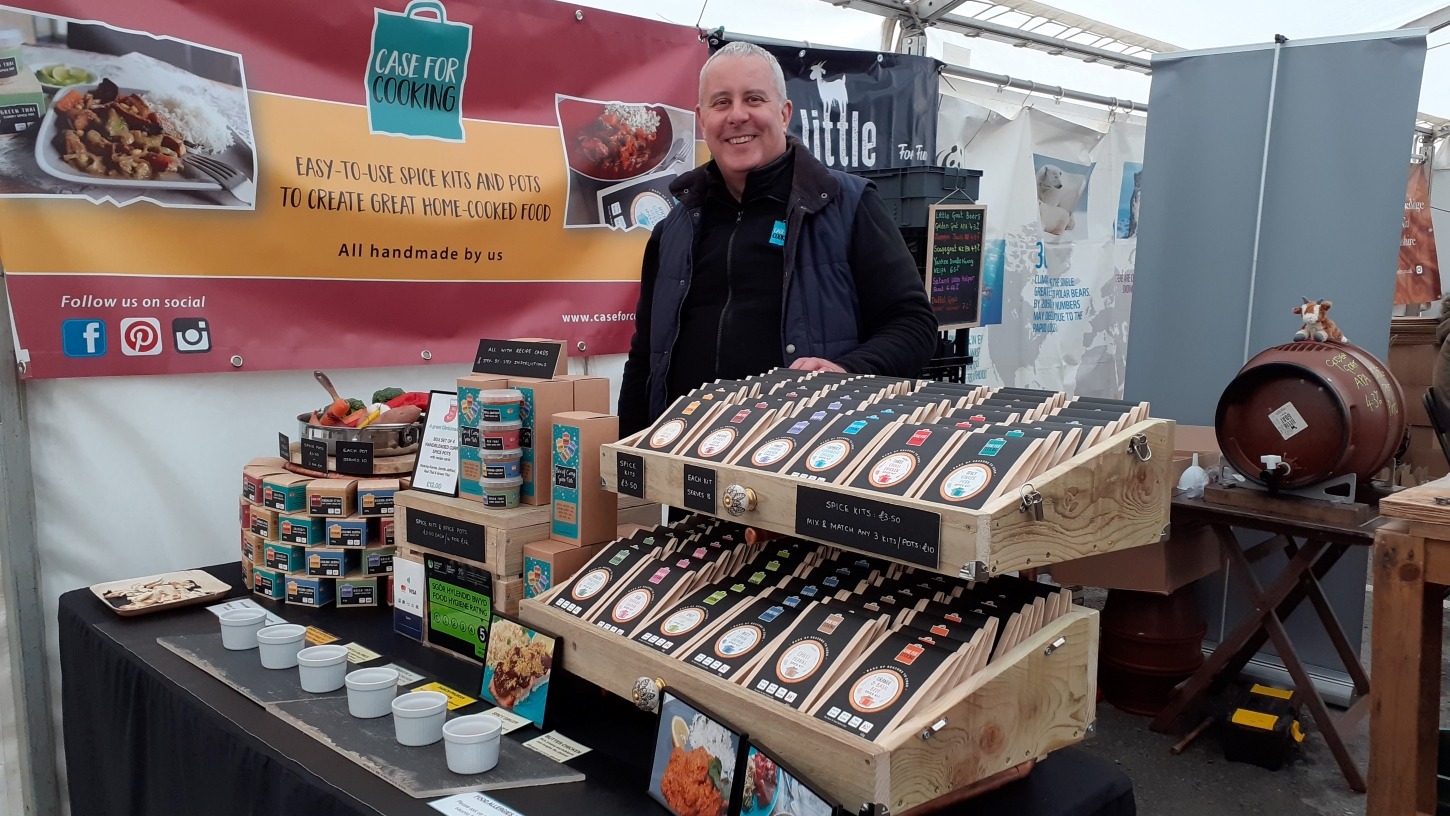 Case for Cooking stand at a food festival